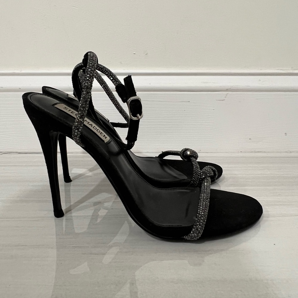 Steve Madden Brooke in Black Rhinestone